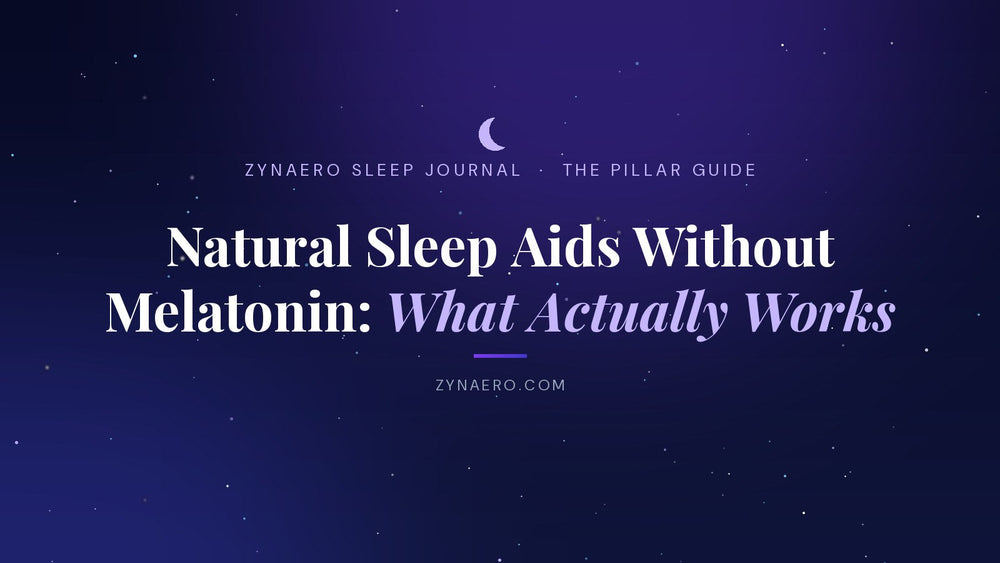 Natural sleep aids without melatonin — what actually works | Zynaero Sleep Journal
